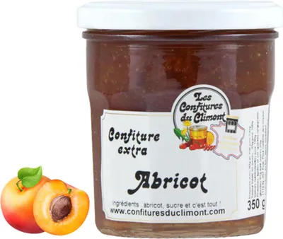 Produktbild von Les Confitures du Climont Aprikosen Konfitüre 350g – Handwerklich hergestellte Qualität