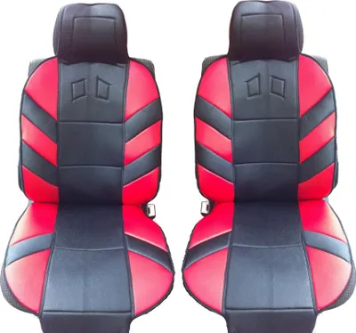 Produktbild von 2X Sport Sitzbezüge Sitzauflage Rot - Schwarz Universal Neu Strapazierfähiges