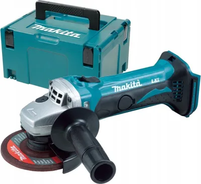 Produktbild von Makita Winkelschleifer DGA504ZJ, 125 mm, 18V, bürstenloser Motor, XPT (eXtreme Protection Technology), automatische Drehzahlregelung, schmaler ergonomischer Griff, Schwarz Blau, 362 mm Länge, 140 mm Breite