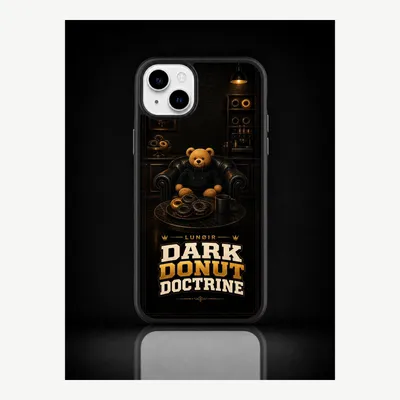 Productafbeelding van iPhone 15 Plus hoesje, telefoonhoesje, beschermhoesje, case met donutmotief – LUNØIR ©