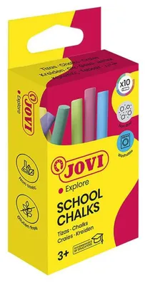 Obrázok produktu pre JOVI 1020 JOVI School Chalks Kreide farbsortiert 10 St.