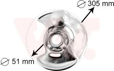 Immagine prodotto di Piastra paraspruzzi, disco freno
