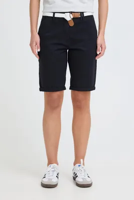 Produktbild von Oxmo OXChakira Damen Shorts Chino-Shorts Bermuda Baumwollmischung Regular Fit