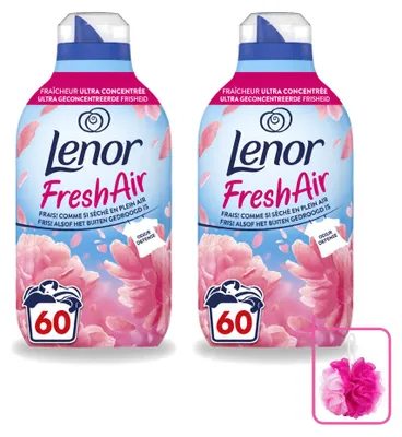Produktbild von 2 x Lenor Fresh Air Bloesem Weichspüler - 840 ml - Sparpackung - 2 Stücke