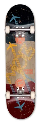 Zdjęcie produktu dla MOB Skateboard Airlines 8.125 Complete - kompletna deska 32 x 8,125 cala - drewniana deska wykonana z drewna klonowego - w pełni zmontowana - deskorolka aeroplany chemtrails
