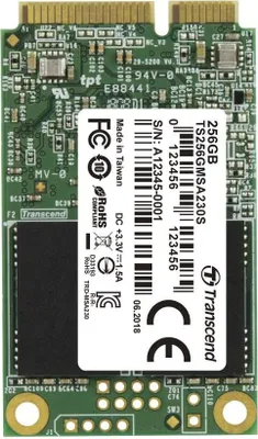Produktbild von Transcend 230S, 256 GB, mSATA, 530 MB/s, 6 Gbit/s