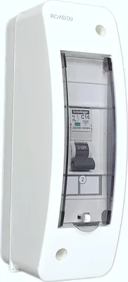 Produktbild von RoadEu - Leitungsschutzschalter, Stromverteiler C16A 1P 230V - Leistungsschalter, Sicherungskasten, Aufputz Verteiler