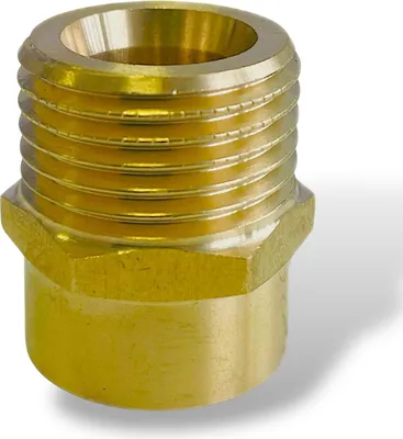 Produktbild von Reduzierstück Messing Fittings AG auf IG mit Dichtung Reduzierung Redstück AG 1/2 auf IG 3/8 Zoll