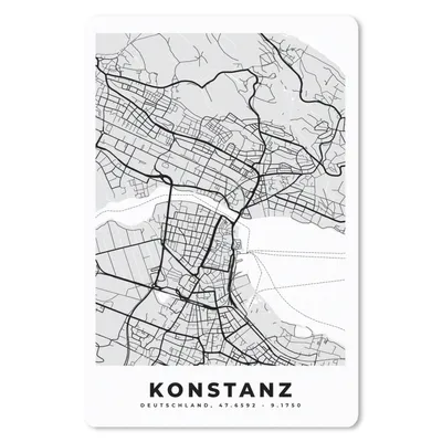 Produktbild von MuchoWow® Mauspad Mousepad Karte - Konstanz - Karte - Stadtplan - Deutschland 40x60 cm - Mousepads - Maus Mat - Pad - Mausunterlage - Schreibtisch Accesoire
