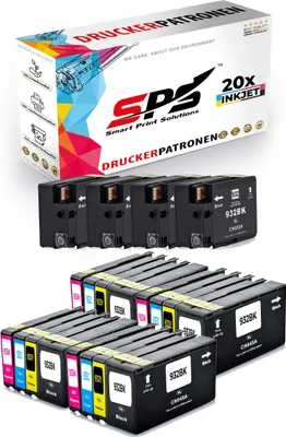 Produktbild von 20x Tinten HP 932XL 933XL Multipack kompatibel für HP Officejet 7612E AIO