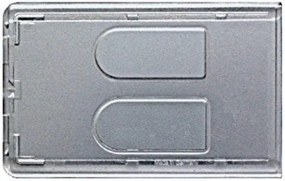 Produktbild von 5x TRANSPARENT für ZWEI KARTEN Schutzhülle Kartenhülle Bankkartenhülle EC Karten Plastikkarten Scheckkarten