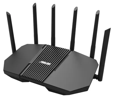 Produktbild von ASUS RT-BE90U BE9400 AiMesh, Wi-Fi 7 (802.11be), Tri-Band (2,4 GHz/5 GHz/6 GHz), Ethernet/LAN, Schwarz, Tabletop-Router