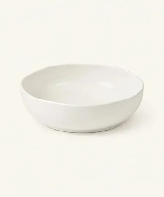 Imagen del producto de Bol para ensalada de porcelana blanca, de alta calidad, con un diámetro de 25 cm y una altura de 7 cm