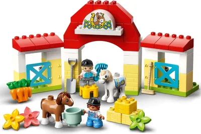 Zdjęcie produktu dla LEGO DUPLO Stadnina i kucyki, Zestaw do budowania, 2 lat(a), Plastik, 65 szt., 857 g