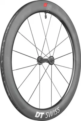 A single bicycle wheel is shown against a white background.