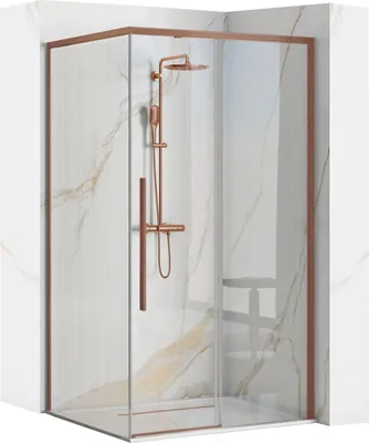 Immagine prodotto di Cabina Doccia Rea Solar Brush Copper 90X90