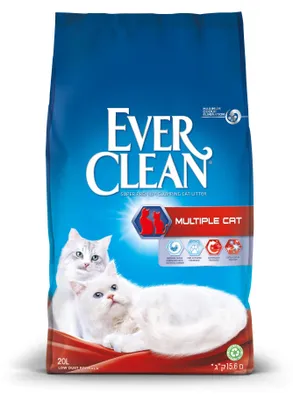 Obrázok produktu pre Ever Clean Multicat (predtým: Multiple Cat), 20 litrov absorpčnej steliva pre mačky
