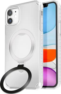 Produktbild von Avizar, MagSafe Hülle für Apple iPhone 11 Stoßfest mit Klappständer, Weiß