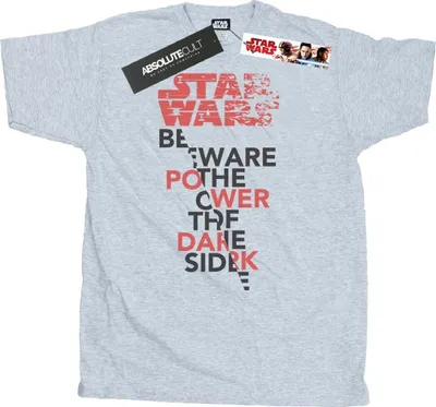 Produktbild von Star Wars - "The Last Jedi Power Of The Dark Side" T-Shirt für Herren BI46943 (XXL) (Grau)