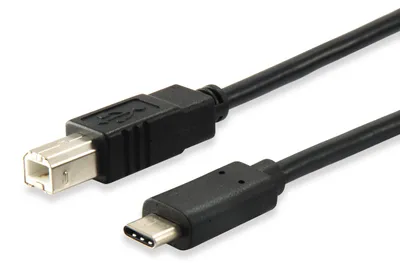 Produktbild von Equip USB 2.0 Typ C auf Typ B Kabel, 1.0m