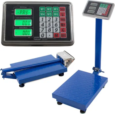 Produktbild von Plattformwaage Bodenwaage Paketwaage Industriewaage Präzisionswaage 100 kg