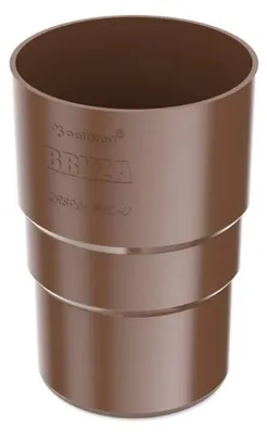 Obrázek produktu pro BRYZA Spojka svodu plastová Ø 63 mm, Hnědá RAL 8017