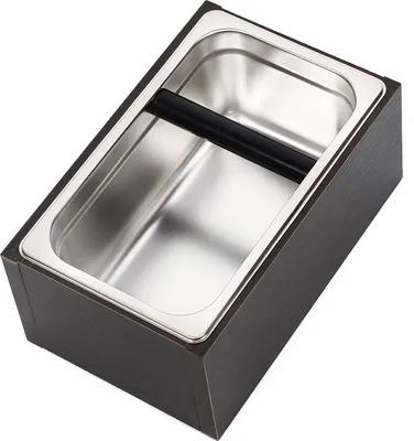 Produktbild von Dvouvrstvá krabička na kávu z nerezové oceli s protiskluzovou nádobou na mletou kávu Espresso Coffee Container Box na mletou kávu pro příslušenství kávovarů na mletí kávy
