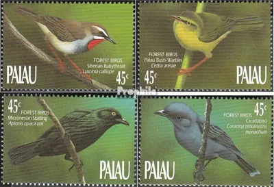 Produktbild von Briefmarken Palau-Inseln 1990 Mi 347-350 (kompl.Ausg.) postfrisch Vögel