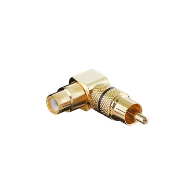 Immagine prodotto di goobay Winkel Adapter Cinchstecker auf Cinchkupplung rot (Bulk)
