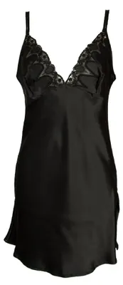 Immagine prodotto di Camicia da notte donna con laccini in pura seta PARAH articolo R348, Taglia 46, Seta 100%
