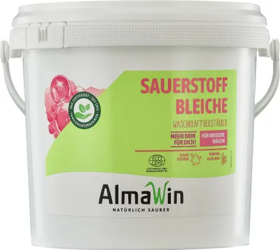 Obrázok produktu pre ALMAWIN kyslíkové bielidlo 2,5 kg – ekologické bielidlo na bielizeň, účinné od 30°C, vegánske, ECOCERT