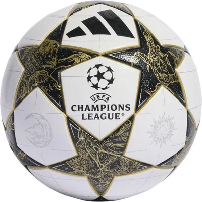 A close-up studio shot of a soccer ball.