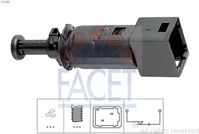 Immagine prodotto di Interruttore luci freno FACET, codice 7.1148, per RENAULT Clio III, versione hatchback (BR0/1, CR0/1), modello meccanico