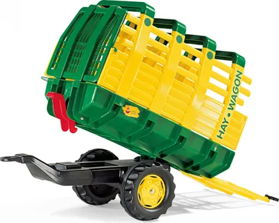 Obrázek produktu pro Rolly Toys Anhänger für Trettraktor, Kippanhänger, Ladewagen mit Heckklappe