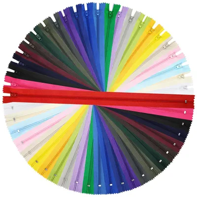 Obrázok produktu pre Nylonové zips, dĺžka 15 cm, šírka 2,5 cm, 24 farieb, vhodné na oblečenie a tašky