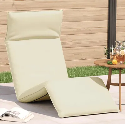 Produktbild von Möbel Sonnenliege Klappbar Creme 175x54x8,5 cm Oxford-Gewebe - Gartenliegen 4019748