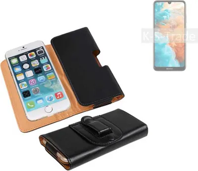 Produktbild von K-S-Trade Schützhülle Handyhülle kompatibel mit Huawei Y6 Pro 2019 Holster Gürtel Tasche Schutzhülle Handy-Tasche Smartphone Case Seitentasche
