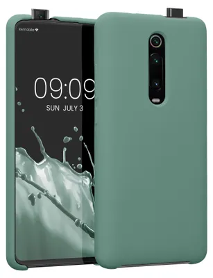 Produktbild von kwmobile Handyhülle für Xiaomi Mi 9T (Pro) / Redmi K20 (Pro) Hülle - Case Silikon - Kabelloses Laden - Schutzhülle Cover in Tannengrün