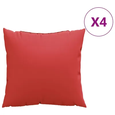 Produktbild von vidaXL Sofakissen 4 Stk. Rot 40x40 cm Stoff