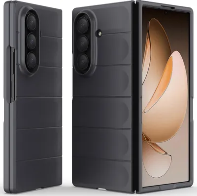 Produktbild von Handyhülle für Samsung Galaxy Z Fold 7 Hartes PC Matt Stossfest Anti-rutsch Hülle Dunkelgrau