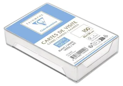 Image de Cartes de visite 82 x 128 mm, 220 g, paquet de 100