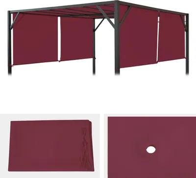 Produktbild von Wymienne poszycie do pergoli dachowej Baia 3x4m ~ bordowo-czerwony