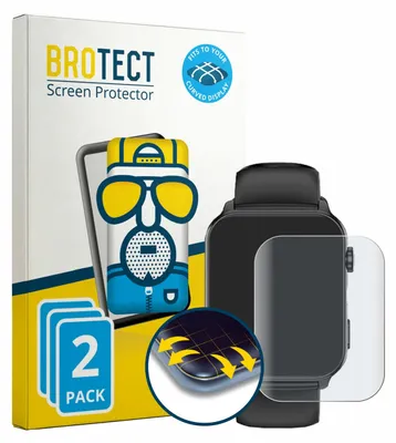 Produktbild von 2x BROTECT Fullscreen Schutzfolie für Baolubao R30MAX 1.91" Displayschutz Folie Fullcover Matt Entspiegelungsfolie