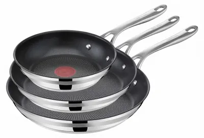 Zdjęcie produktu dla Tefal Jamie Oliver E310S334, Zestaw do smażenia, Czarny, Stal nierdzewna, Stal nierdzewna, Tytan, Stal nierdzewna, Stal nierdzewna