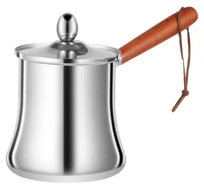Türkische Kaffeekanne 720 ml Edelstahl mit Deckel