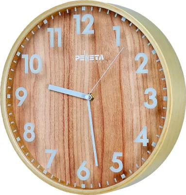 Produktbild von Peweta Funkwanduhr braun Holz O 30.0 cm (55210311)