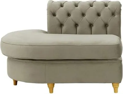 Produktbild von Chesterfield Modul - Abschlusselement rund, links (ECL)-Velluto 17-like oak