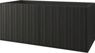 Produktbild von Jungborn Waschbeckenunterschrank SEIMILA BxHxT 100 x 43 x 46 cm Frontfarbe schwarz matt