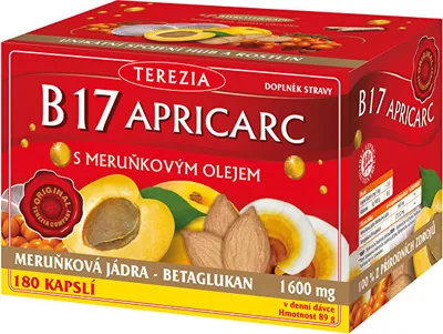 Produktbild von B17 Apricarc mit Aprikosenkernöl, 180 Kapseln