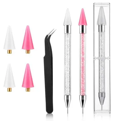 Productafbeelding van Strass-picker punteerstift voor nagelkunst - Acryl kristallen applicator - 7 stuks DIY decoratiegereedschap
